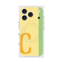 プレミアムスクエアケース with MagSafe［ オリジナル - initial color line - C yellow ］