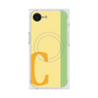 プレミアムスクエアケース with MagSafe［ オリジナル - initial color line - C yellow ］