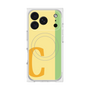 プレミアムスクエアケース with MagSafe［ オリジナル - initial color line - C yellow ］
