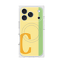 プレミアムスクエアケース with MagSafe［ オリジナル - initial color line - C yellow ］