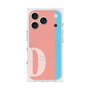 プレミアムスクエアケース with MagSafe［ オリジナル - initial color line - D pink ］
