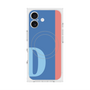 プレミアムスクエアケース with MagSafe［ オリジナル - initial color line - D blue ］