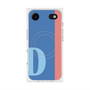 プレミアムスクエアケース with MagSafe［ オリジナル - initial color line - D blue ］
