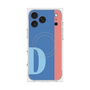 プレミアムスクエアケース with MagSafe［ オリジナル - initial color line - D blue ］