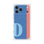 プレミアムスクエアケース with MagSafe［ オリジナル - initial color line - D blue ］