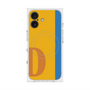 プレミアムスクエアケース with MagSafe［ オリジナル - initial color line - D orange ］