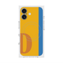 プレミアムスクエアケース with MagSafe［ オリジナル - initial color line - D orange ］