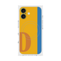 プレミアムスクエアケース with MagSafe［ オリジナル - initial color line - D orange ］