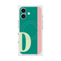 プレミアムスクエアケース with MagSafe［ オリジナル - initial color line - D green ］