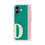 プレミアムスクエアケース with MagSafe［ オリジナル - initial color line - D green ］