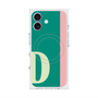 プレミアムスクエアケース with MagSafe［ オリジナル - initial color line - D green ］