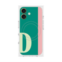 プレミアムスクエアケース with MagSafe［ オリジナル - initial color line - D green ］