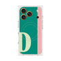 プレミアムスクエアケース with MagSafe［ オリジナル - initial color line - D green ］