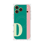 プレミアムスクエアケース with MagSafe［ オリジナル - initial color line - D green ］