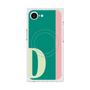 プレミアムスクエアケース with MagSafe［ オリジナル - initial color line - D green ］