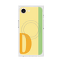 プレミアムスクエアケース with MagSafe［ オリジナル - initial color line - D yellow ］