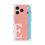 プレミアムスクエアケース with MagSafe［ オリジナル - initial color line - E pink ］