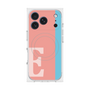 プレミアムスクエアケース with MagSafe［ オリジナル - initial color line - E pink ］