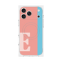プレミアムスクエアケース with MagSafe［ オリジナル - initial color line - E pink ］