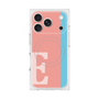 プレミアムスクエアケース with MagSafe［ オリジナル - initial color line - E pink ］