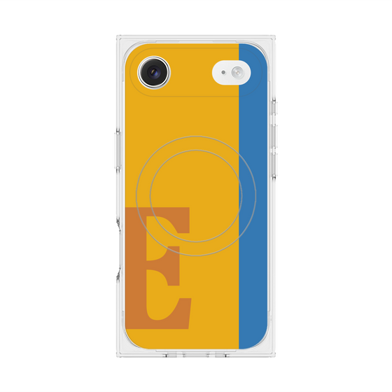 プレミアムスクエアケース with MagSafe［ オリジナル - initial color line - E orange ］