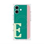 プレミアムスクエアケース with MagSafe［ オリジナル - initial color line - E green ］