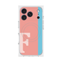 プレミアムスクエアケース with MagSafe［ オリジナル - initial color line - F pink ］