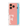 プレミアムスクエアケース with MagSafe［ オリジナル - initial color line - F pink ］