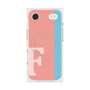 プレミアムスクエアケース with MagSafe［ オリジナル - initial color line - F pink ］