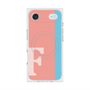 プレミアムスクエアケース with MagSafe［ オリジナル - initial color line - F pink ］