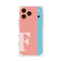 プレミアムスクエアケース with MagSafe［ オリジナル - initial color line - F pink ］