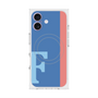 プレミアムスクエアケース with MagSafe［ オリジナル - initial color line - F blue ］