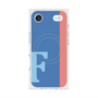 プレミアムスクエアケース with MagSafe［ オリジナル - initial color line - F blue ］