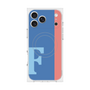 プレミアムスクエアケース with MagSafe［ オリジナル - initial color line - F blue ］