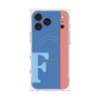プレミアムスクエアケース with MagSafe［ オリジナル - initial color line - F blue ］