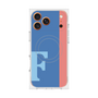 プレミアムスクエアケース with MagSafe［ オリジナル - initial color line - F blue ］