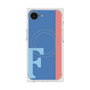 プレミアムスクエアケース with MagSafe［ オリジナル - initial color line - F blue ］