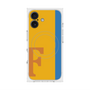 プレミアムスクエアケース with MagSafe［ オリジナル - initial color line - F orange ］