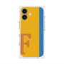 プレミアムスクエアケース with MagSafe［ オリジナル - initial color line - F orange ］