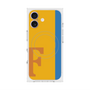 プレミアムスクエアケース with MagSafe［ オリジナル - initial color line - F orange ］