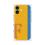 プレミアムスクエアケース with MagSafe［ オリジナル - initial color line - F orange ］