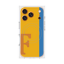 プレミアムスクエアケース with MagSafe［ オリジナル - initial color line - F orange ］
