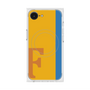 プレミアムスクエアケース with MagSafe［ オリジナル - initial color line - F orange ］