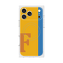プレミアムスクエアケース with MagSafe［ オリジナル - initial color line - F orange ］