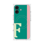 プレミアムスクエアケース with MagSafe［ オリジナル - initial color line - F green ］