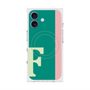プレミアムスクエアケース with MagSafe［ オリジナル - initial color line - F green ］