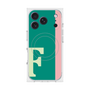 プレミアムスクエアケース with MagSafe［ オリジナル - initial color line - F green ］