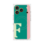 プレミアムスクエアケース with MagSafe［ オリジナル - initial color line - F green ］