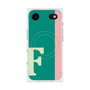 プレミアムスクエアケース with MagSafe［ オリジナル - initial color line - F green ］