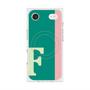 プレミアムスクエアケース with MagSafe［ オリジナル - initial color line - F green ］